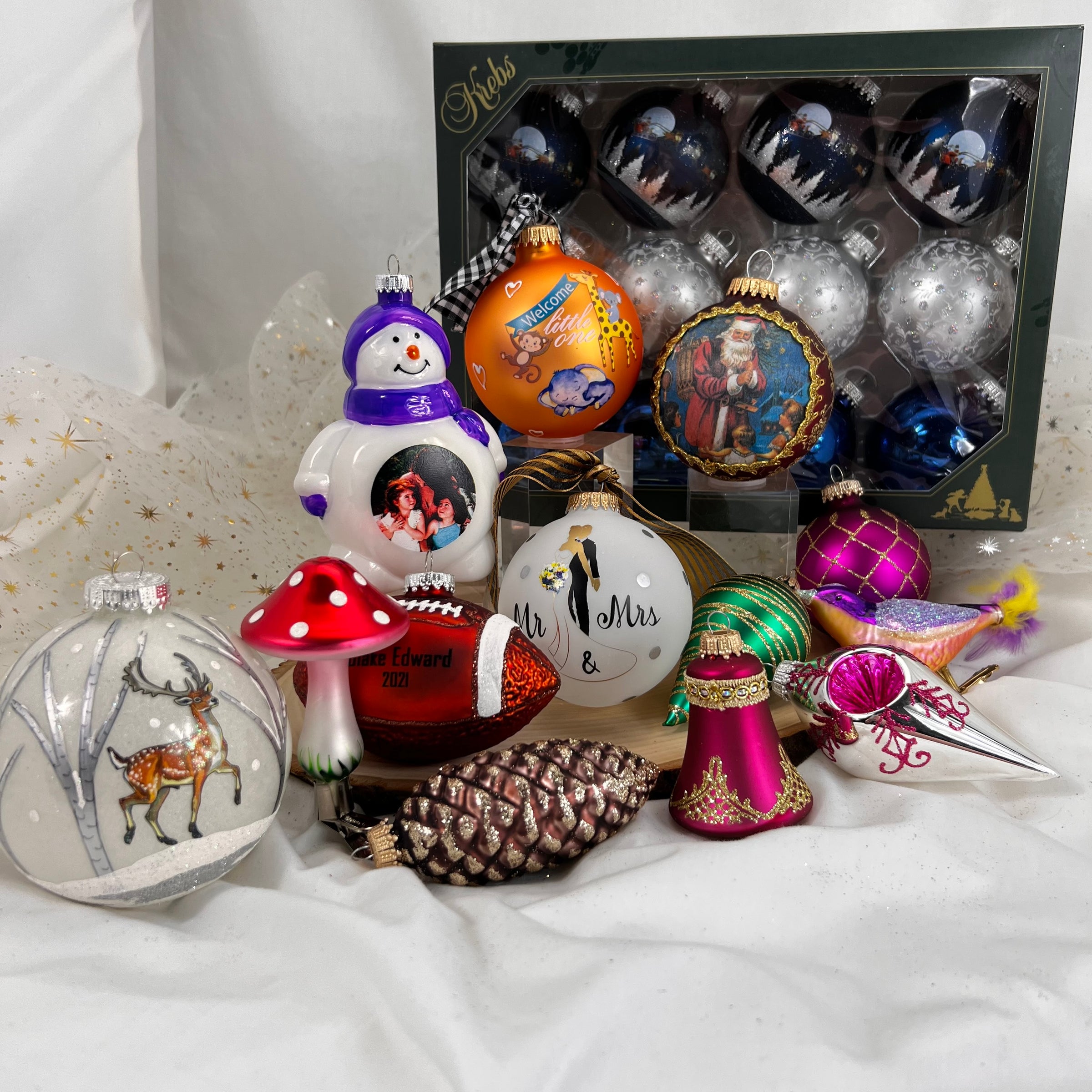 Glass Ornaments – Christmas by Krebs | Weihnachtskugeln