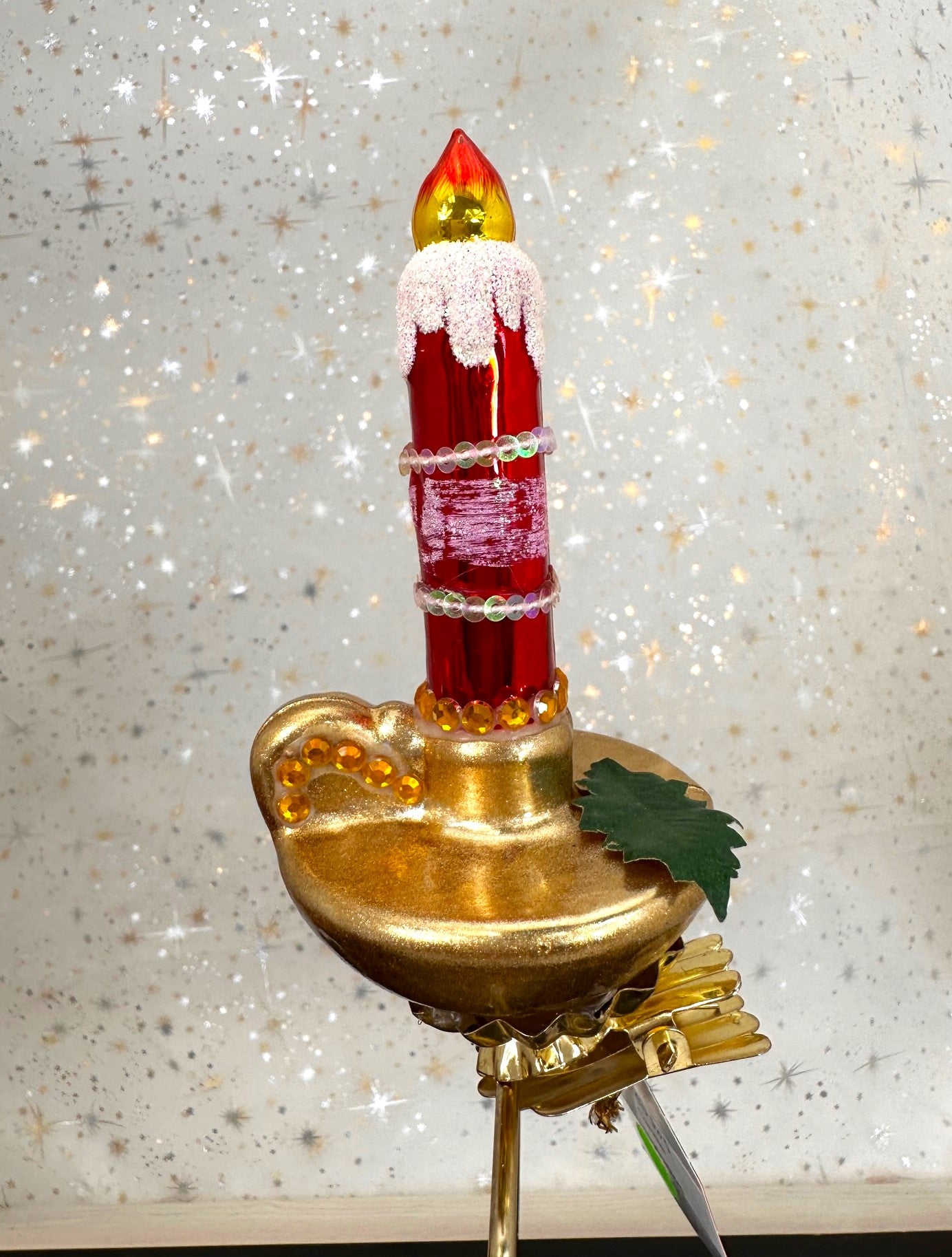 Christmas By Krebs Blown Glass Collectible Tree Ornaments (Candle