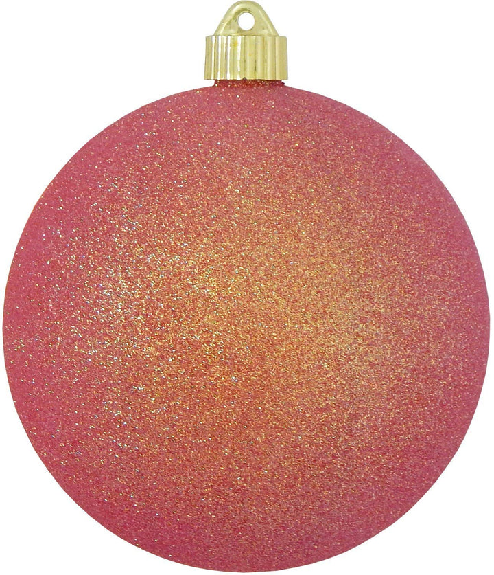 2 Pack - 6" (150mm) Glitter & Glitz Commercial Grade Indoor Outdoor Shatterproof Plastic Ball Ornaments