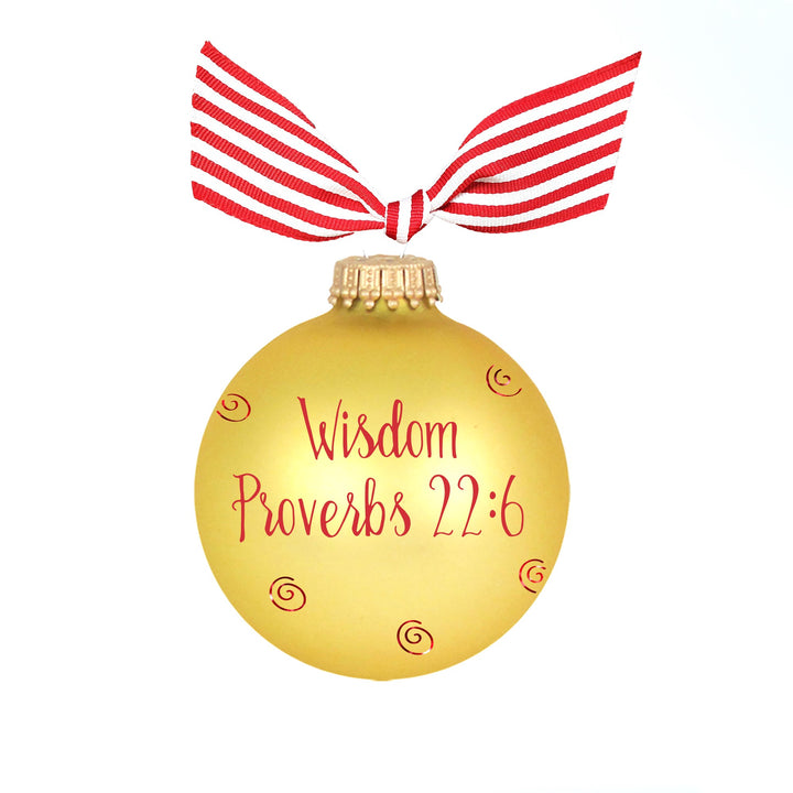 3 1/4" Collectable Bible Hero Glass Ornament Made in USA | Hugs Special Occasions Keepsake Gifts |  (Bible Hero Solomon)