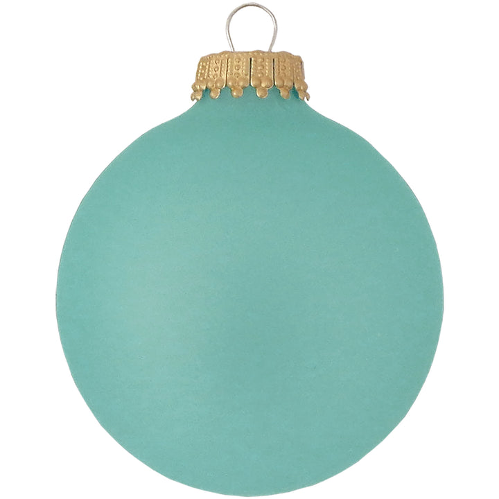 Christmas Tree Ornaments - 67mm / 2.625" Designer Glass Balls from Christmas by Krebs - Handmade Seamless Hanging Holiday Decorations for Trees - Set of 8