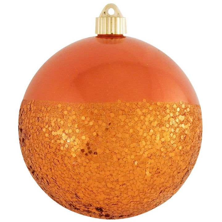 Christmas By Krebs 6" (150mm) Ornament, [2 Pieces], Commercial Grade Indoor and Outdoor Shatterproof Plastic, Water Resistant Decorated Ball Shape Ornament Decorations