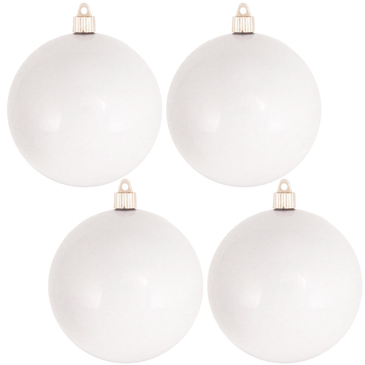 4 Pack - 4 3/4" (120mm) Matte Finish Commercial Grade Shatterproof Ball Ornaments