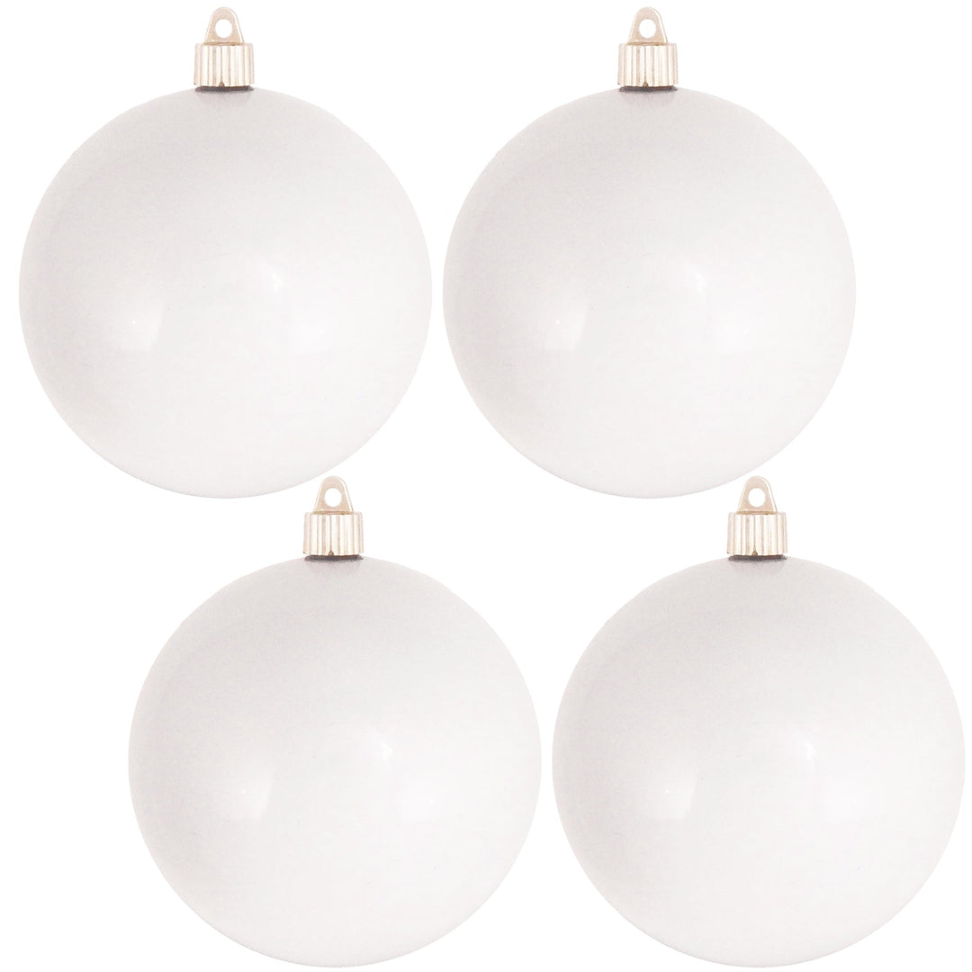 4 Pack - 4 3/4" (120mm) Matte Finish Commercial Grade Shatterproof Ball Ornaments