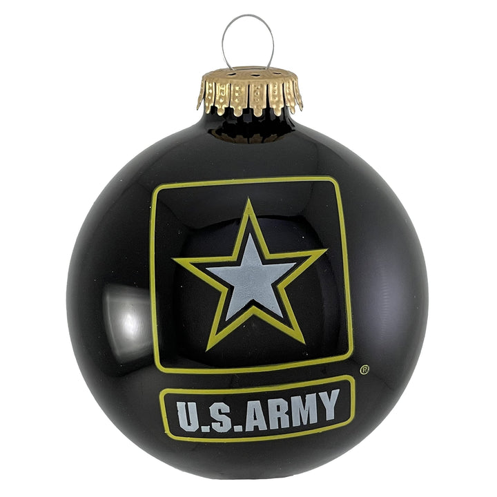 Christmas Tree Ornaments Made in the USA - 80mm / 3.25" Decorated Collectible Glass Balls from Christmas by Krebs - Handmade Hanging Holiday Decorations for Trees