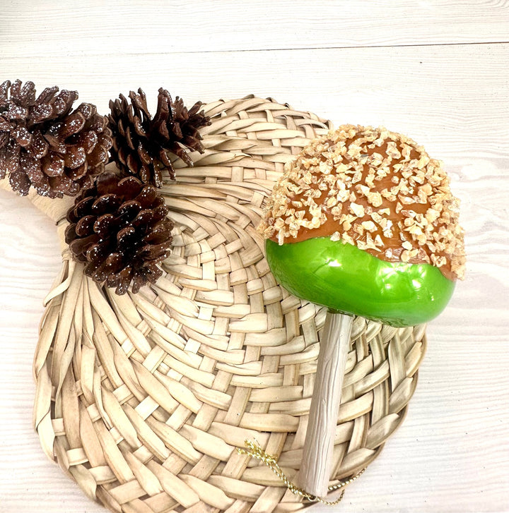 Christmas By Krebs Blown Glass  Collectible Tree Ornaments (6" Caramel Apple)