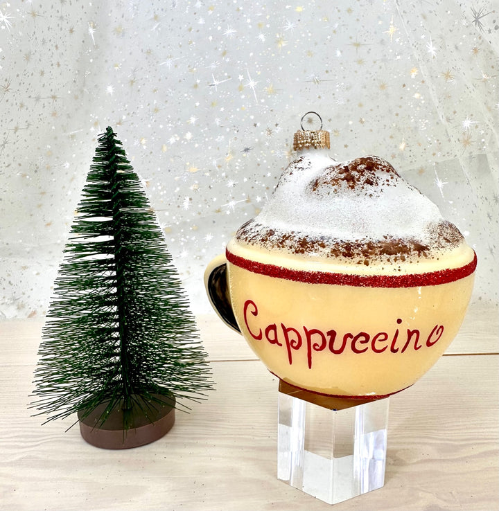 Christmas By Krebs Blown Glass  Collectible Tree Ornaments (4" Cappuccino)