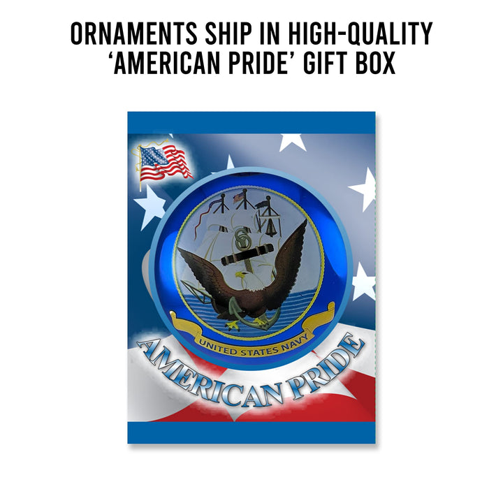 Christmas Tree Ornaments Made in the USA - 80mm / 3.25" Decorated Collectible Glass Balls from Christmas by Krebs - Handmade Hanging Holiday Decorations for Trees