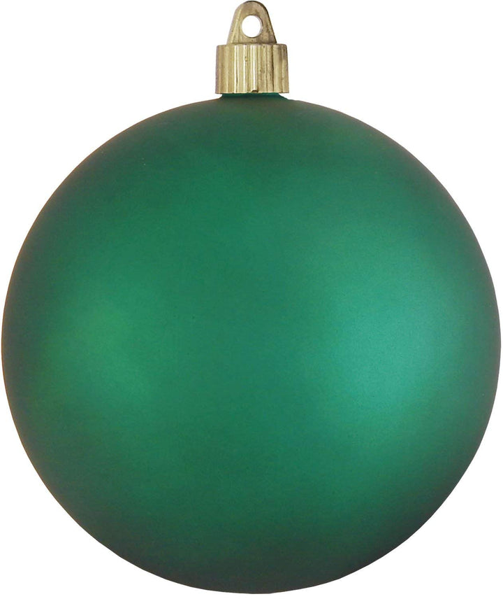 Christmas By Krebs Ornament, Large Commercial Grade Indoor and Outdoor Shatterproof Plastic, UV and Water Resistant Ball Ornament Decorations (Velvet Shamrock Green, 4 3/4 inch (120mm))