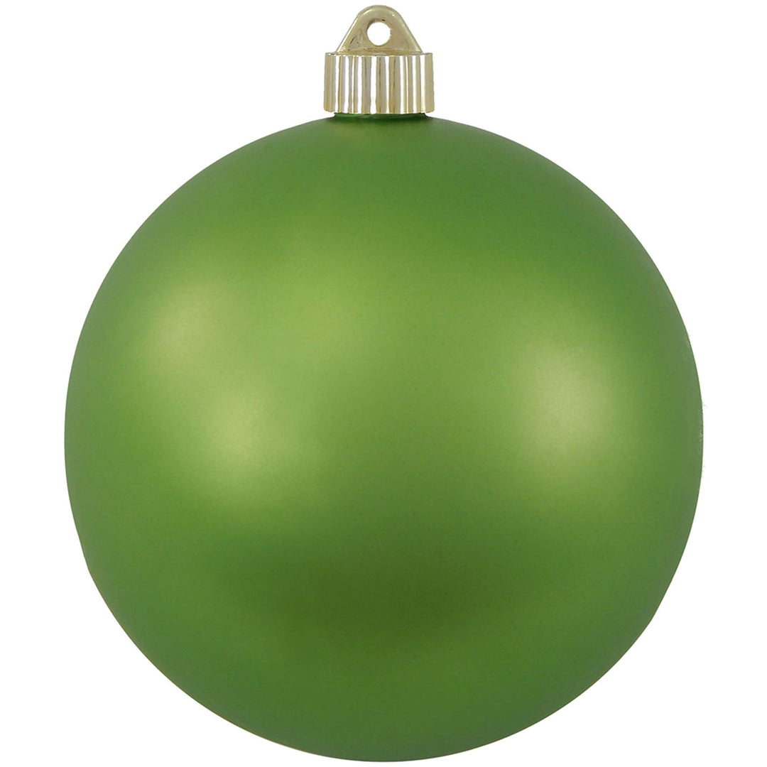 Christmas By Krebs 6" (150mm) Velvet Krypton Green [2 Pieces] Solid Commercial Grade Indoor and Outdoor Shatterproof Plastic, UV and Water Resistant Ball Ornament Decorations