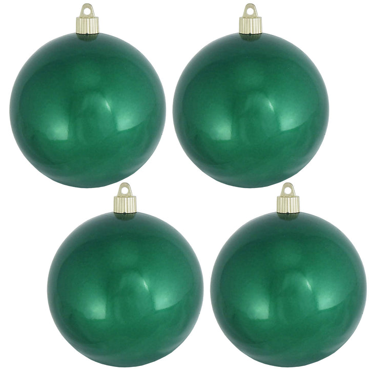 Christmas By Krebs Ornament, Large Commercial Grade Indoor and Outdoor Shatterproof Plastic, UV and Water Resistant Ball Ornament Decorations (Shiny Blarney Green, 4 3/4 inch (120mm))