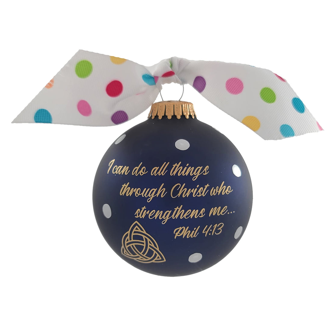 3 1/4" Collectable Bible Hero Glass Ornament Made in USA | Hugs Special Occasions Keepsake Gifts |