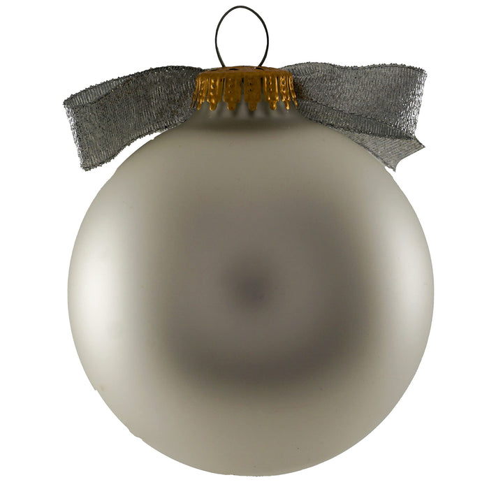 3 1/4" White Glass Ornament with Coffee, Scrubs, Rubber Gloves