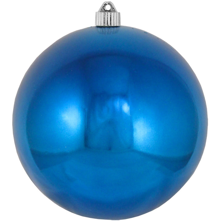 Christmas By Krebs 8" (200mm) Shiny Balmy Seas Blue [1 Piece] Solid Commercial Grade Indoor and Outdoor Shatterproof Plastic, UV and Water Resistant Ball Ornament Decorations