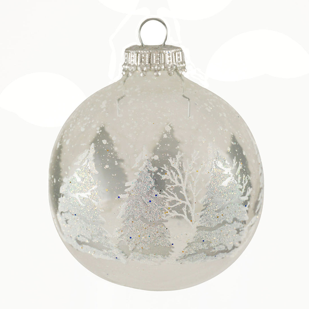 Glass Christmas Tree Ornaments - 67mm/2.63" Designer Balls from Christmas by Krebs - Seamless Hanging Holiday Decorations for Trees - Set of 12 Ornaments