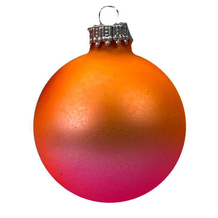 Glass Christmas Tree Ornaments - 67mm / 2.63" [6 Pieces] Designer Balls from Christmas By Krebs Seamless Hanging Holiday Decor