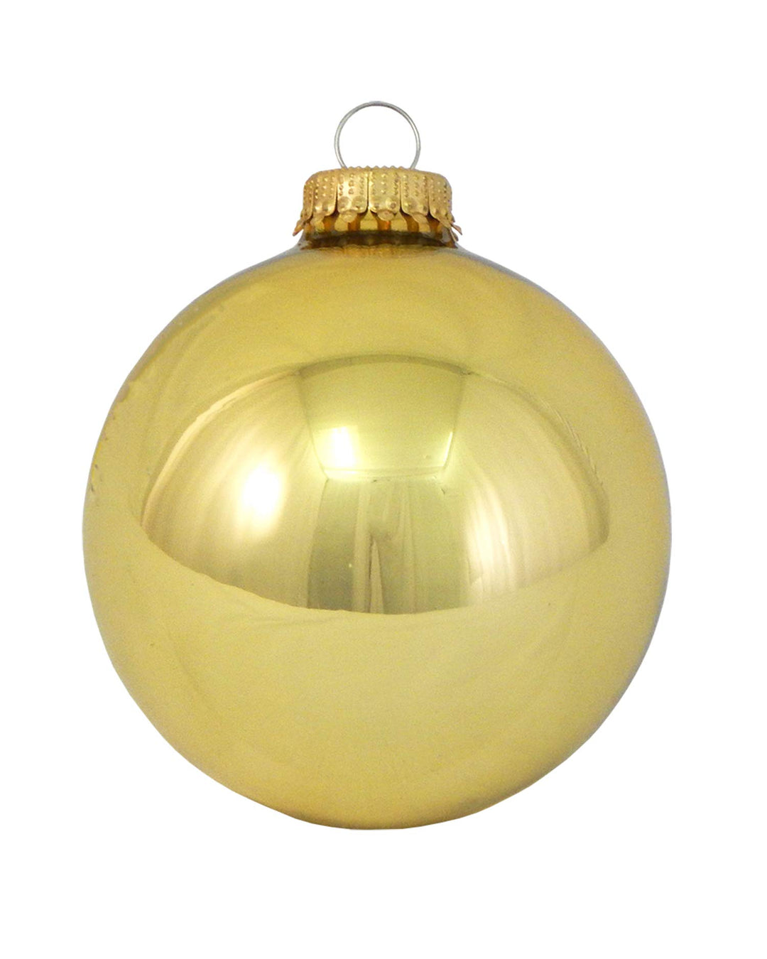 Glass Christmas Tree Ornaments - 80mm / 3.25" [4 Pieces] Designer Balls from Christmas By Krebs Seamless Hanging Holiday Decor