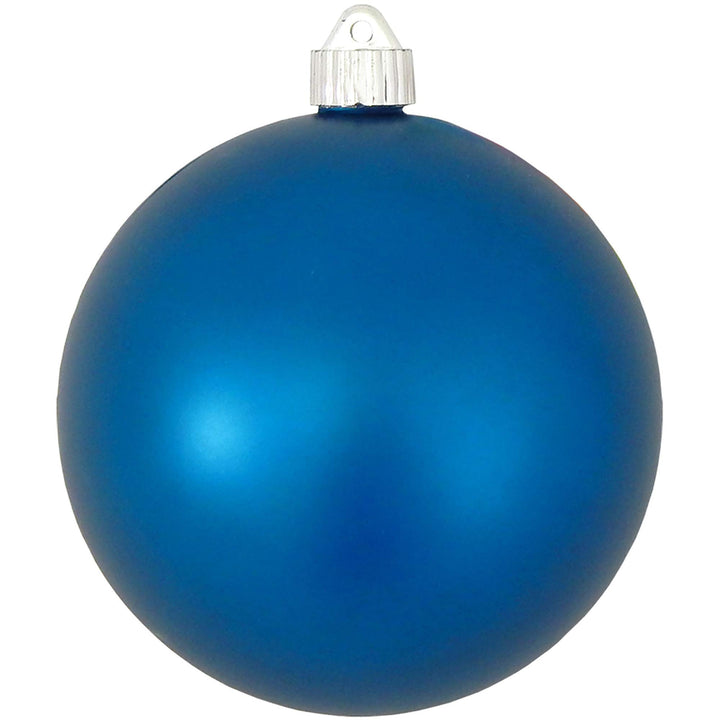 Christmas By Krebs 6" (150mm) Velvet Aloha Blue [2 Pieces] Solid Commercial Grade Indoor and Outdoor Shatterproof Plastic, UV and Water Resistant Ball Ornament Decorations