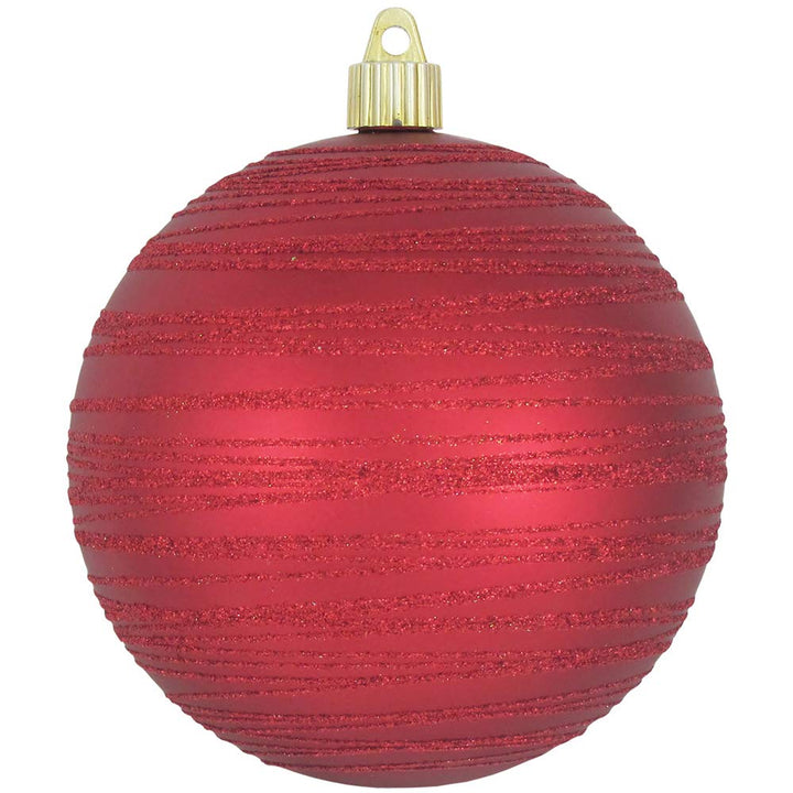 [4 Pack] 4 3/4" (120mm) Decorated Shatterproof Ball Ornaments