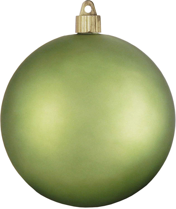 Christmas By Krebs Ornament, Large Commercial Grade Indoor and Outdoor Shatterproof Plastic, UV and Water Resistant Ball Ornament Decorations (Velvet Krypton Green, 4 3/4 inch (120mm))