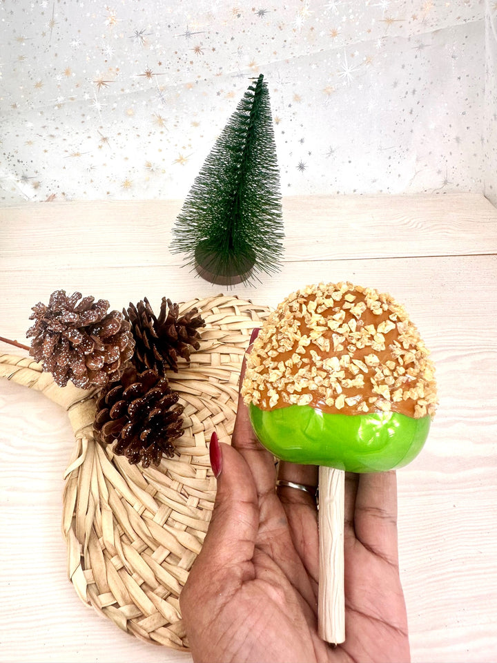Christmas By Krebs Blown Glass  Collectible Tree Ornaments (6" Caramel Apple)