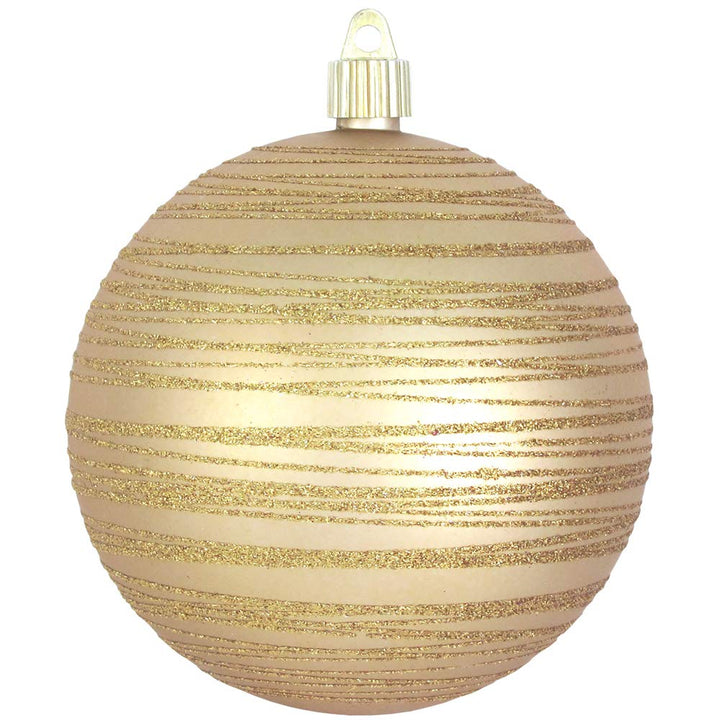 [4 Pack] 4 3/4" (120mm) Decorated Shatterproof Ball Ornaments
