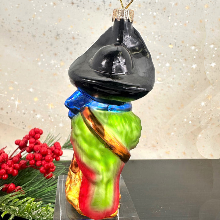 Christmas By Krebs Blown Glass  Collectible Tree Ornaments  (4 3/4" Pirate Parrot)