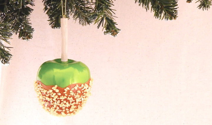 Christmas By Krebs Blown Glass  Collectible Tree Ornaments (6" Caramel Apple)