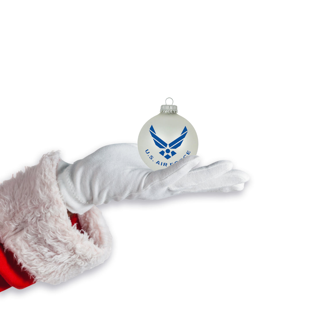 Christmas Tree Ornaments - Military Glass Balls from Christmas by Krebs - Handmade Seamless Hanging Holiday Decorations for Trees