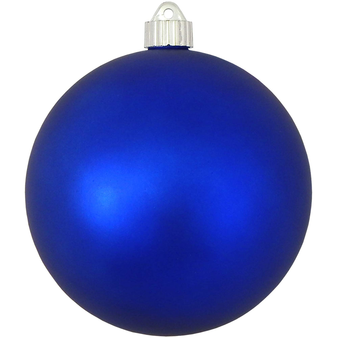 Christmas By Krebs 6" (150mm) Velvet Regal Blue [2 Pieces] Solid Commercial Grade Indoor and Outdoor Shatterproof Plastic, UV and Water Resistant Ball Ornament Decorations