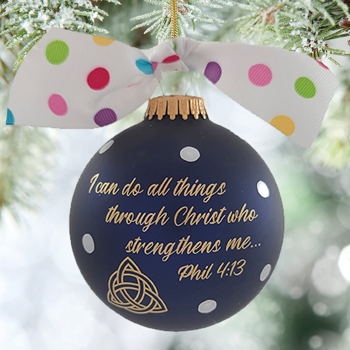 3 1/4" Collectable Bible Hero Glass Ornament Made in USA | Hugs Special Occasions Keepsake Gifts |