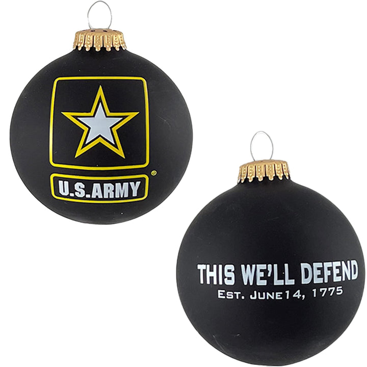 Christmas Tree Ornaments Made in the USA - 80mm / 3.25" Decorated Collectible Glass Balls from Christmas by Krebs - Handmade Hanging Holiday Decorations for Trees
