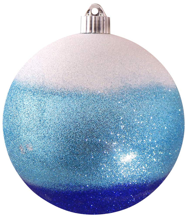 Christmas By Krebs 6" (150mm) Ornament, [2 Pieces], Commercial Grade Indoor and Outdoor Shatterproof Plastic, Water Resistant Decorated Ball Shape Ornament Decorations