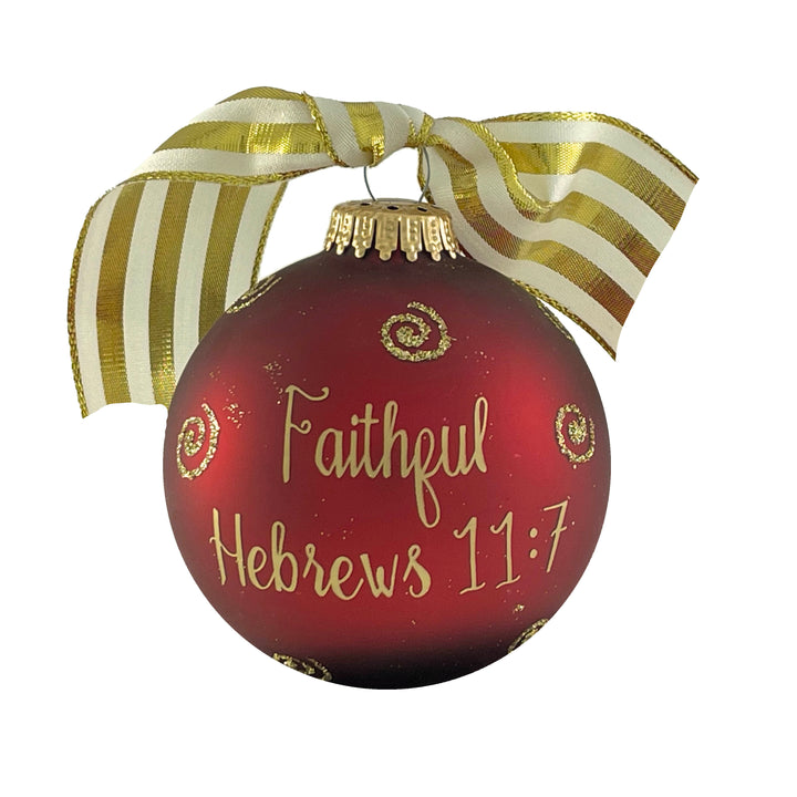 3 1/4" Collectable Bible Hero Glass Ornament Made in USA | Hugs Special Occasions Keepsake Gifts |  (Bible Hero Noah)