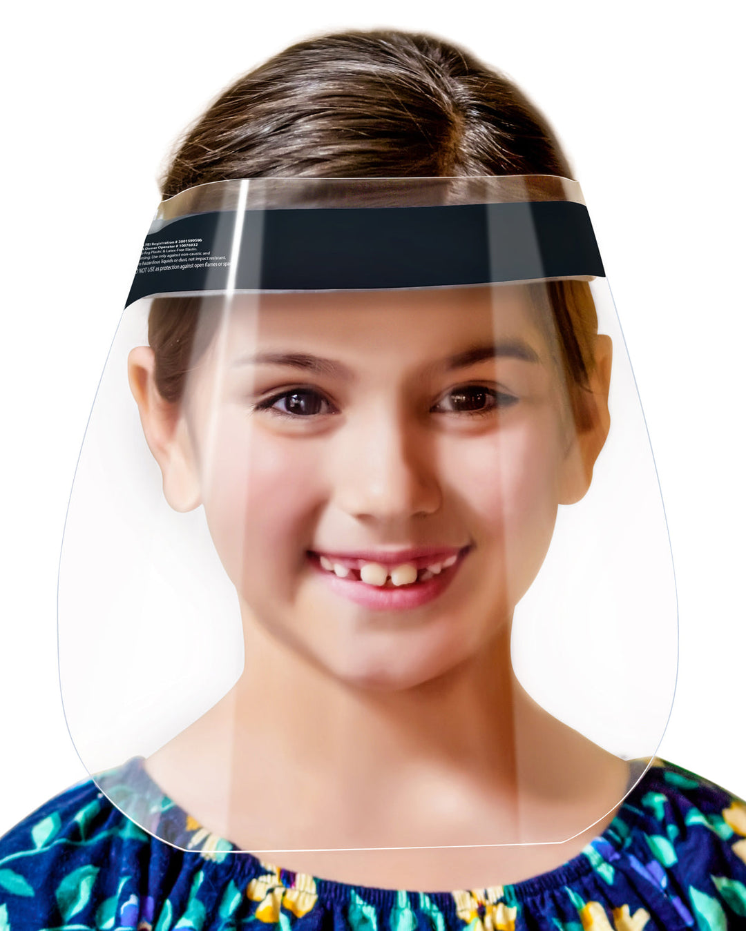60-Pack Children's Safety Face Shields - Anti-Fog, Anti-Static, Hypoallergenic (Animal Kingdom, 6/Bag, 10/Case, 60 Pieces)
