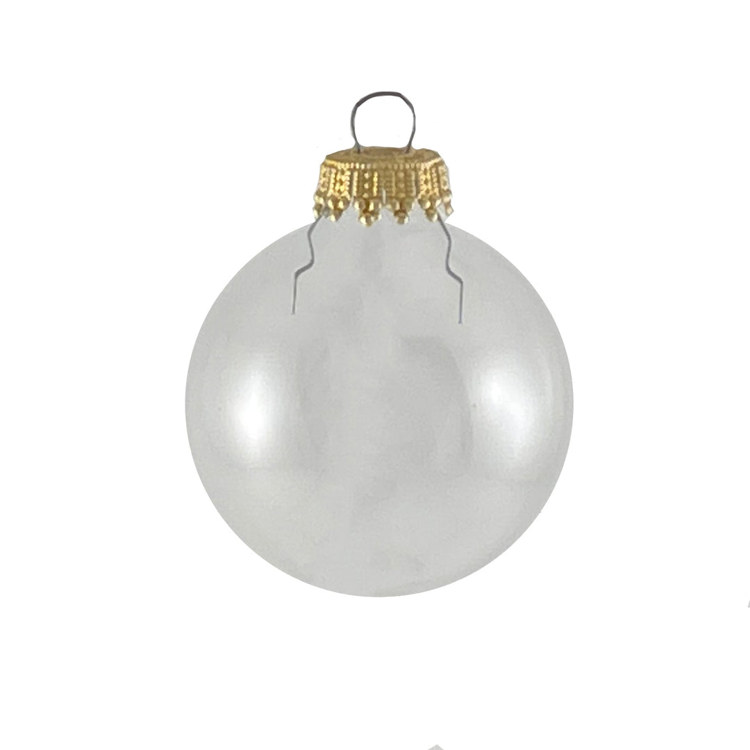 Crafting Seamless Glass Ball Ornaments for Holiday Decor (Clear with Gold Caps-144 Pieces, 12/Box, 12/Case, 2 inch (50mm))