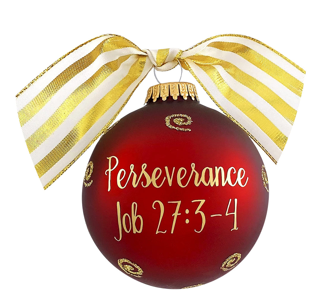 3 1/4" Collectable Bible Hero Glass Ornament Made in USA | Hugs Special Occasions Keepsake Gifts |  (Bible Hero Job)