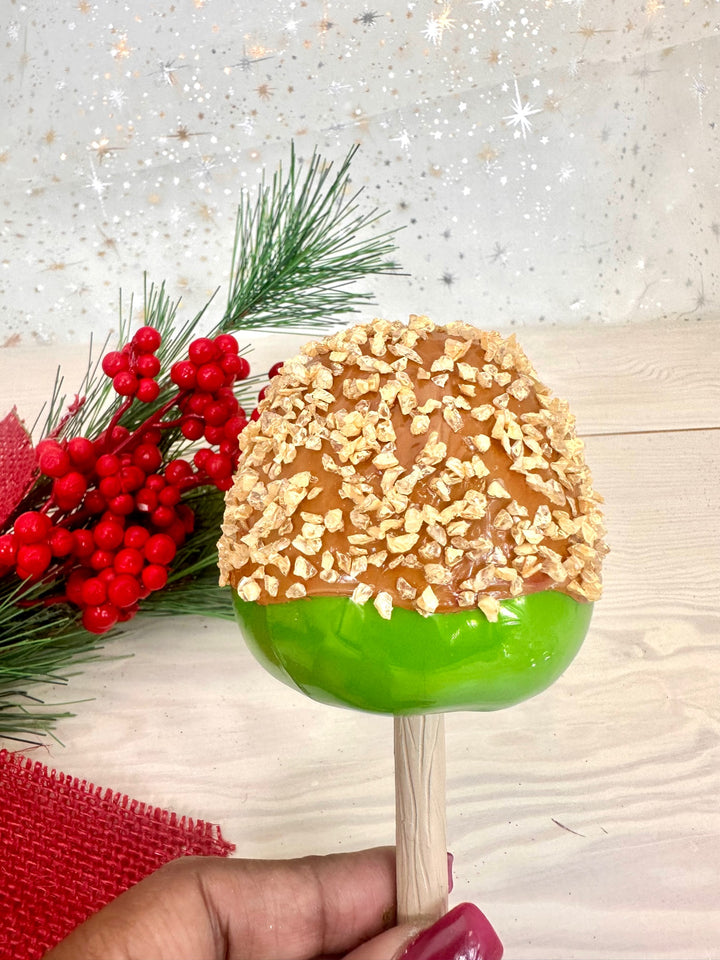 Christmas By Krebs Blown Glass  Collectible Tree Ornaments (6" Caramel Apple)