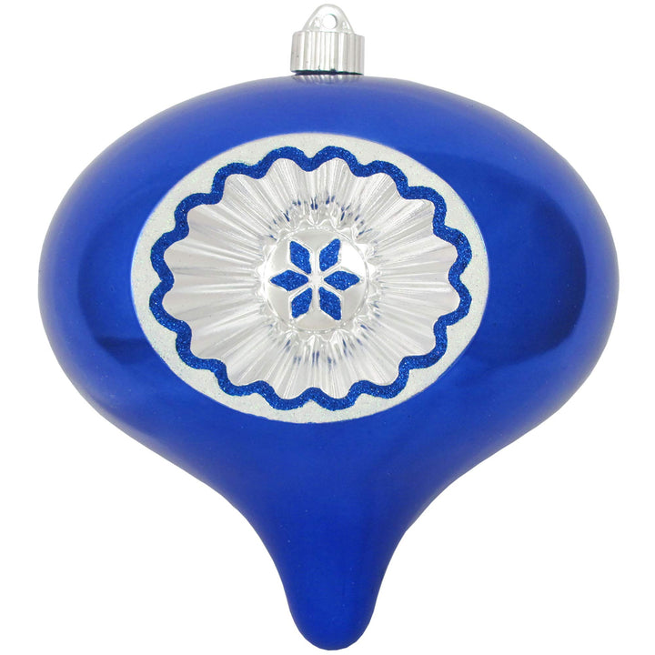 Christmas By Krebs 8" (200mm) Commercial Grade Indoor Outdoor Moisture Resistant Shatterproof Plastic Reflector Ornament (Azure Blue Reflector)