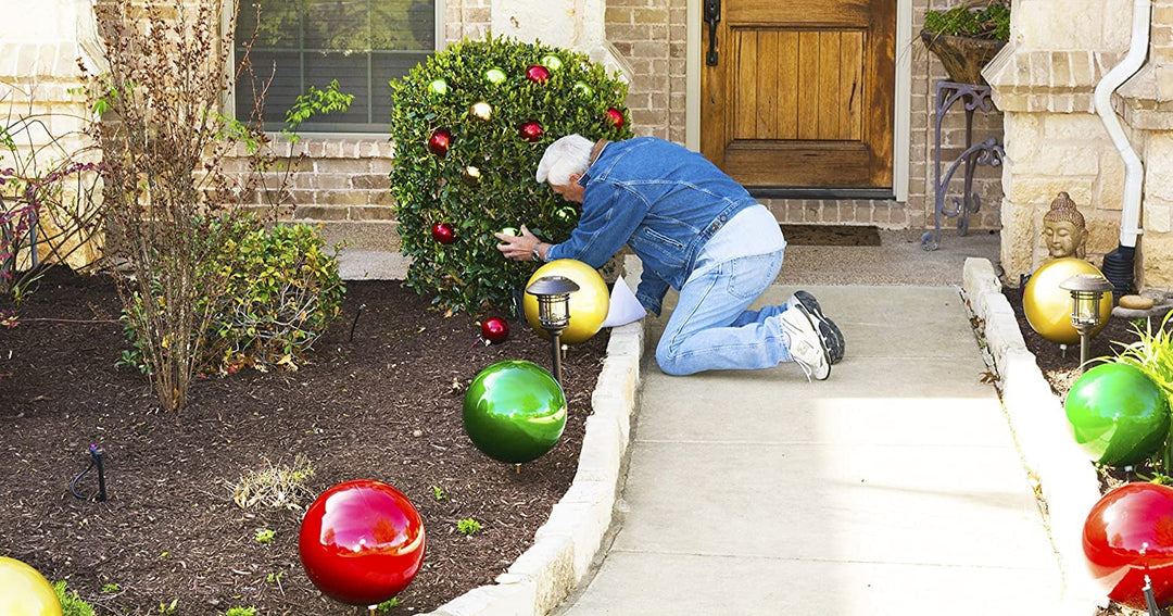 Christmas By Krebs 10" (250mm) Shiny Sonic Red [1 Piece] Solid Commercial Grade Indoor and Outdoor Shatterproof Plastic, UV and Water Resistant Ball Ornament Decorations