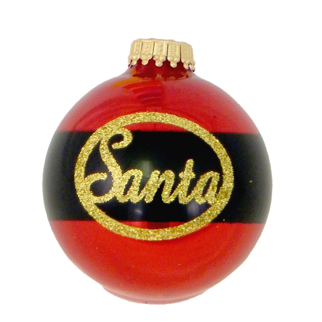 Glass Christmas Tree Ornaments - 67mm/2.63" [4 Pieces] Decorated Balls from Christmas by Krebs Seamless Hanging Holiday Decor