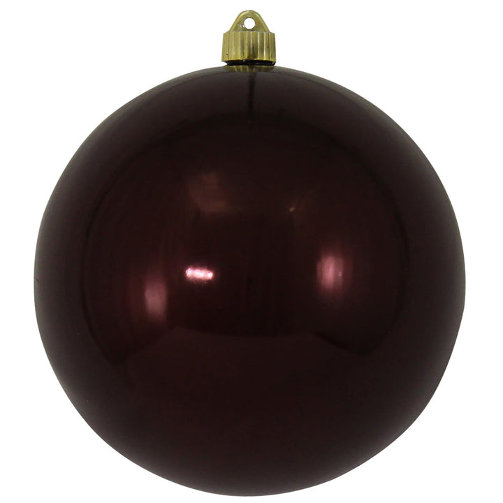 Christmas By Krebs 8" (200mm) Shiny Hot Java Brown [1 Piece] Solid Commercial Grade Indoor and Outdoor Shatterproof Plastic, UV and Water Resistant Ball Ornament Decorations