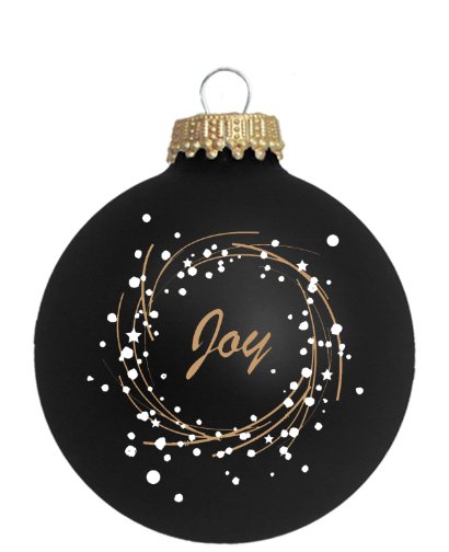 Glass Christmas Tree Ornaments - 67mm/2.625" [4 Pieces] Decorated Balls from Christmas by Krebs Seamless Hanging Holiday Decor