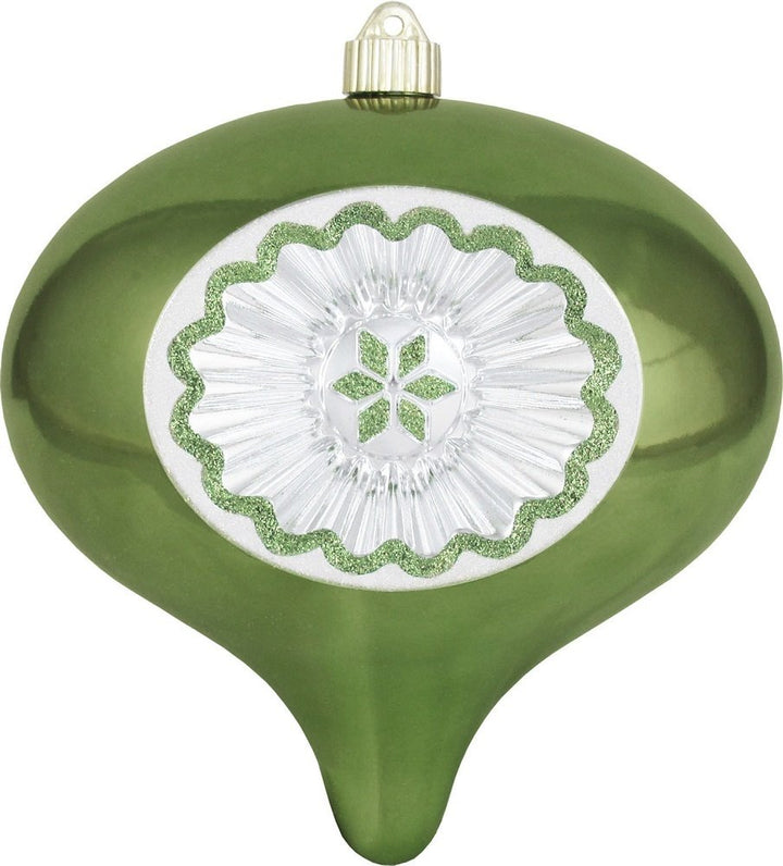 Christmas By Krebs 8" (200mm) Commercial Grade Indoor Outdoor Moisture Resistant Shatterproof Plastic Reflector Ornament (Limeade Green Reflector)