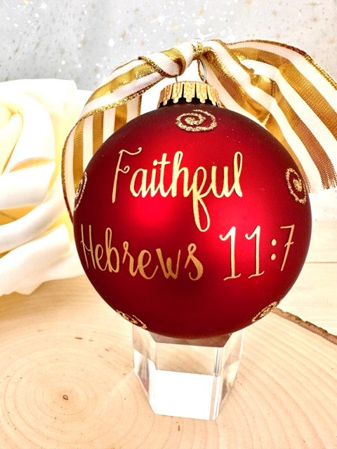 3 1/4" Collectable Bible Hero Glass Ornament Made in USA | Hugs Special Occasions Keepsake Gifts |  (Bible Hero Noah)