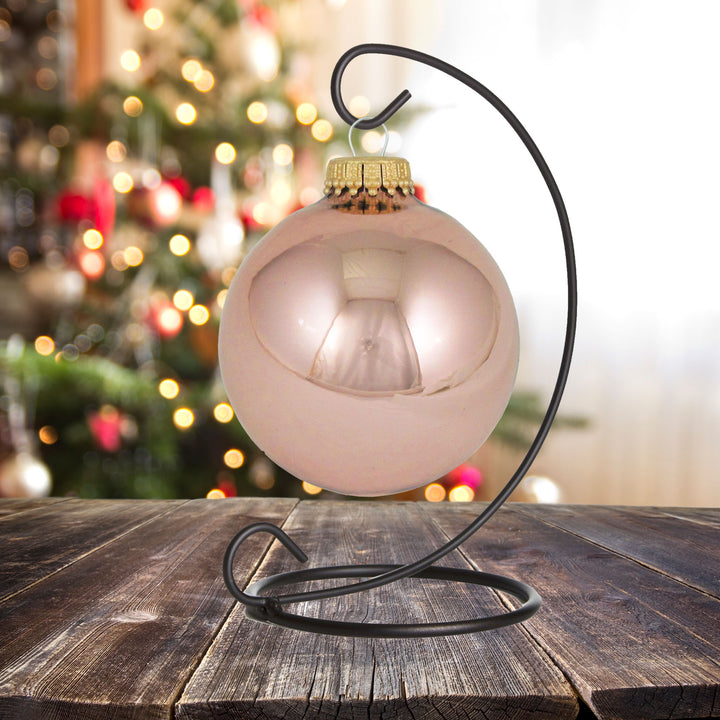 Glass Christmas Tree Ornaments - 67mm / 2.63" [8 Pieces] Designer Balls from Christmas By Krebs Seamless Hanging Holiday Decor