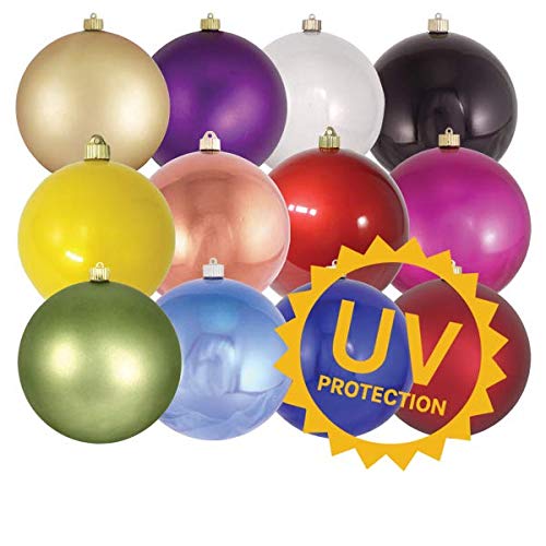 Christmas By Krebs 8" (200mm) Commercial Grade Indoor Outdoor Moisture Resistant Shatterproof Plastic Reflector Ornament (Limeade Green Reflector)