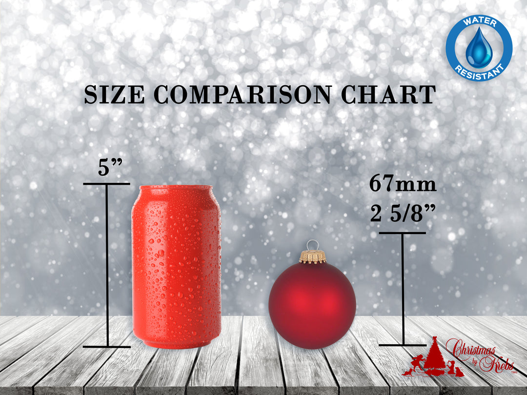 Christmas By Krebs 2 5/8" (67mm) Seamless Glass Ornament [8 Pieces], Decorated Designer Heirloom (Velvet Turquoise Bliss)