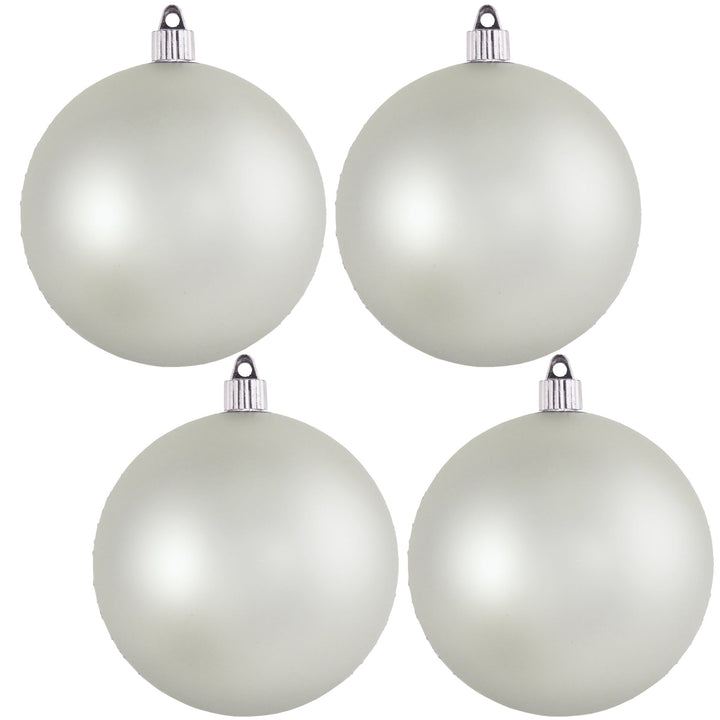 4 Pack - 4 3/4" (120mm) Matte Finish Commercial Grade Shatterproof Ball Ornaments