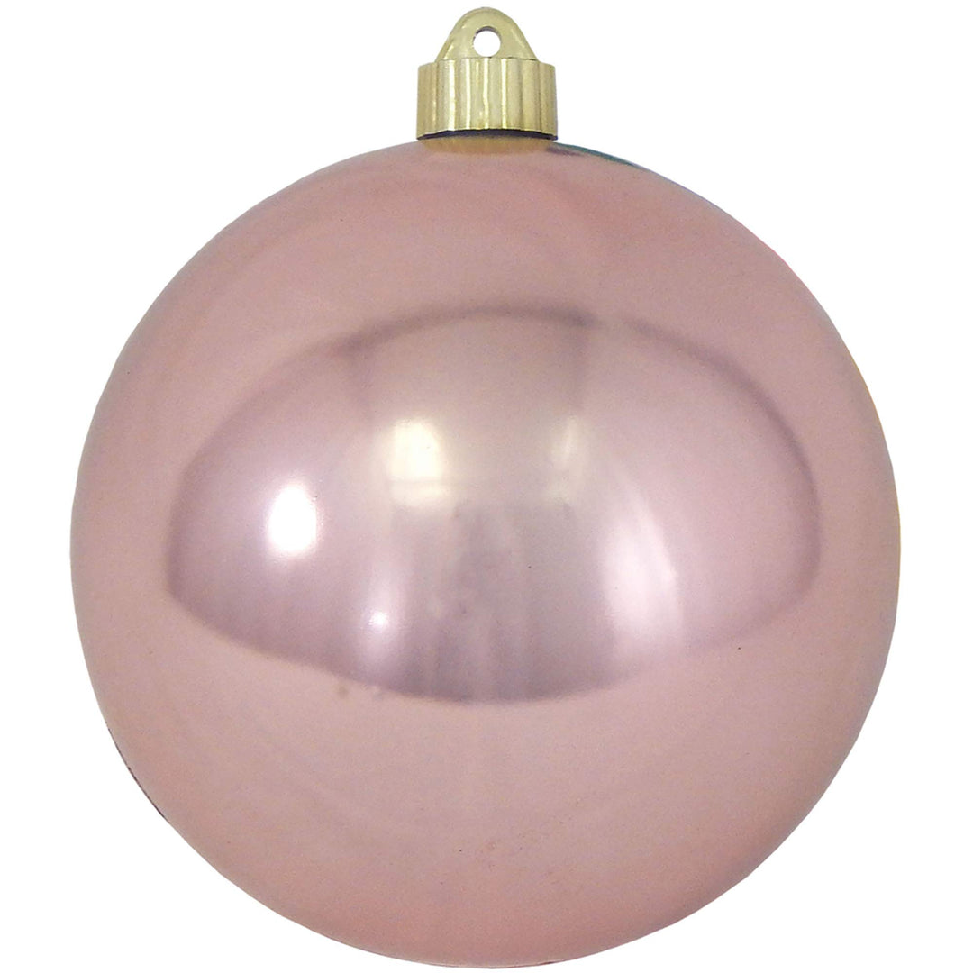 Christmas By Krebs 6" (150mm) Shiny Angel Wings Pink [2 Pieces] Solid Commercial Grade Indoor and Outdoor Shatterproof Plastic, UV and Water Resistant Ball Ornament Decorations